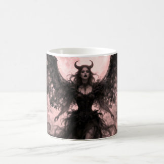 Blackwing Moon - AI Fantasy Digital Art Print Coffee Mug