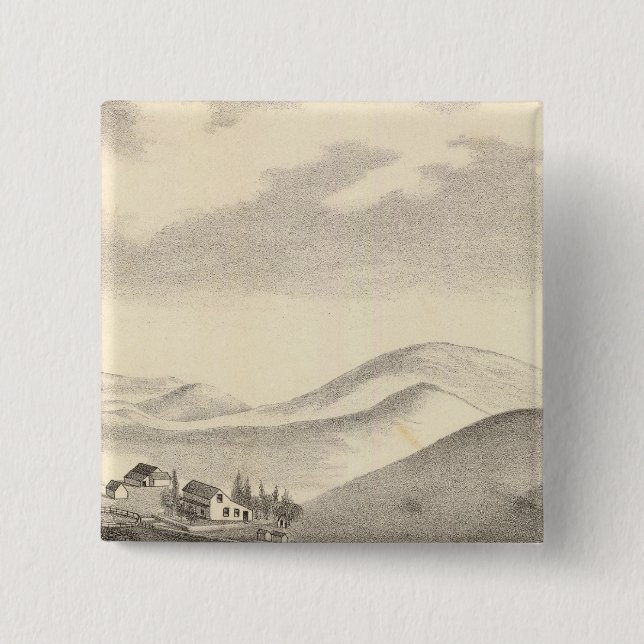 Blacow farm, Mission Peak 2 Inch Square Button (Front)