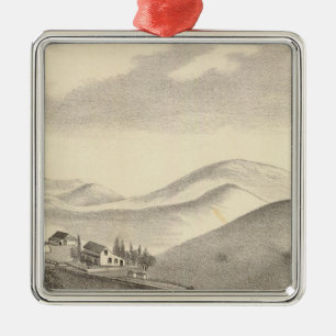 Blacow farm, Mission Peak Metal Ornament