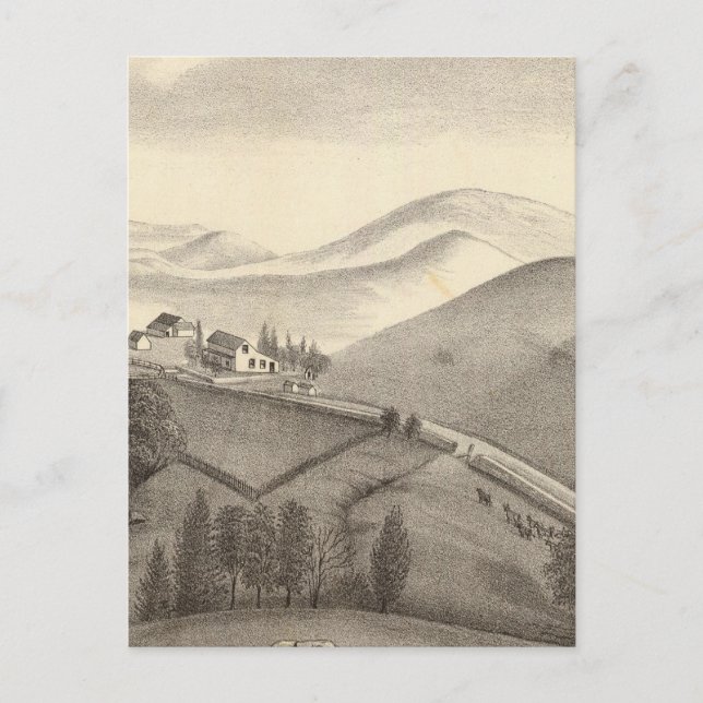 Blacow farm, Mission Peak Postcard (Front)