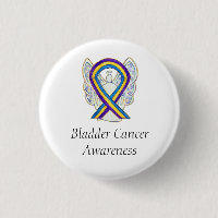 Bladder Cancer Angel Awareness Ribbon Pins