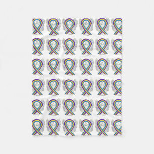 Bladder Cancer Angel Awareness Ribbon Soft Blanket