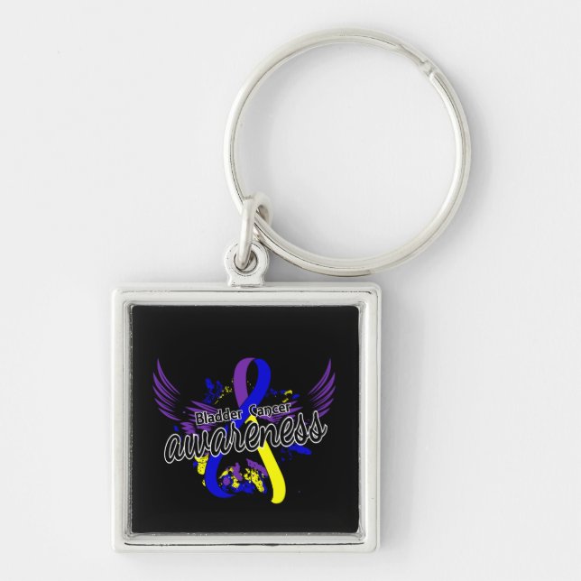 Bladder Cancer Awareness 16 Keychain (Front)