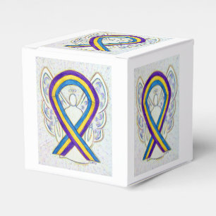 Bladder Cancer Awareness Ribbon Angel Favour Box