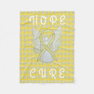 Bladder Cancer Awareness Ribbon Angel Soft Blanket