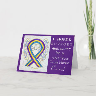 Bladder Cancer Awareness Ribbon Custom Cause Cards