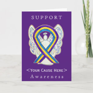 Bladder Cancer Awareness Ribbon Customized Card