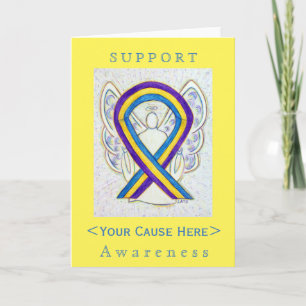 Bladder Cancer Awareness Ribbon Customized Card