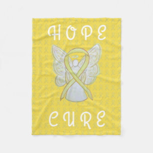 Bladder Cancer Awareness Ribbon Soft Chemo Blanket