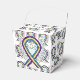 Bladder Cancer Awareness Ribbon Take Out Favour Favor Box