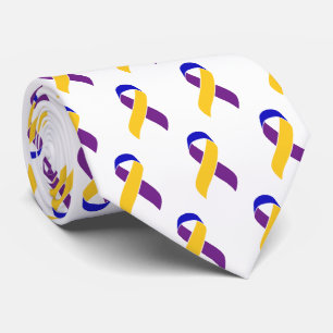 Bladder Cancer Awareness Ribbon Tie