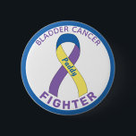 Bladder Cancer Fighter Ribbon White Button<br><div class="desc">Bladder Cancer Fighter Ribbon White Button for awareness and support for people fighting bladder cancer.</div>