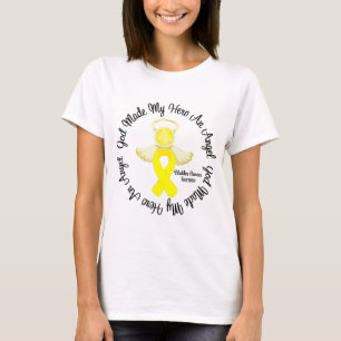 Bladder Cancer God Made My Hero An Angel T-Shirt