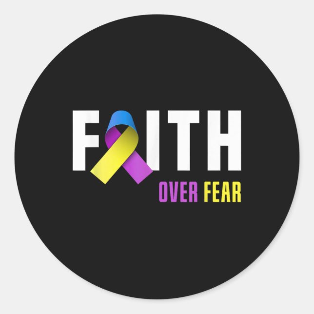 Bladder Cancer Warrior Faith God Bladder Cancer Aw Classic Round Sticker (Front)
