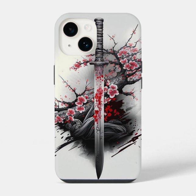 "Blade of Blossoms" iPhone Case (Back)