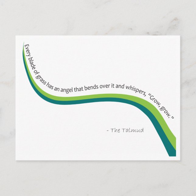 Blade of Grass Postcard (Front)