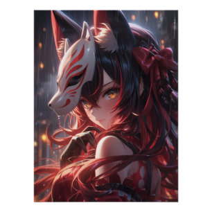 Blade of the Kitsune   Japanese Fox Samurai Poster
