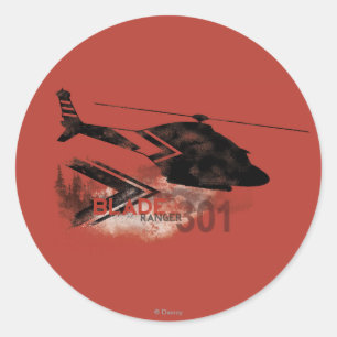 Blade Ranger Graphic Classic Round Sticker