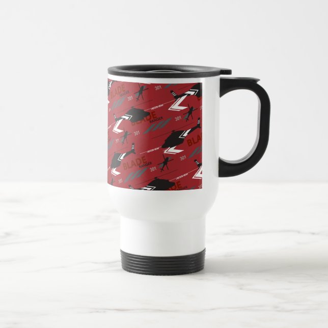 Blade Ranger Pattern Travel Mug (Right)