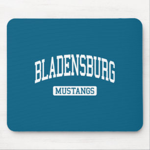Bladensburg High School Hs Md Graphic Art Mouse Pad