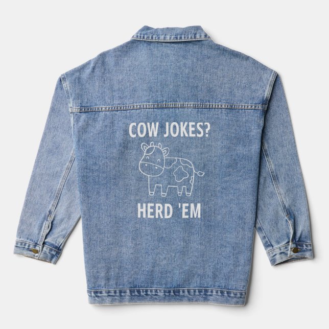 Blagues de vache Herd'em Puns plaisanteries Sarcas (Verso)