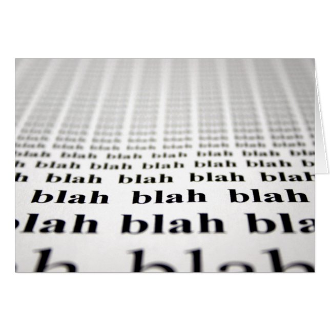 Blah Blah Blah (Front Horizontal)