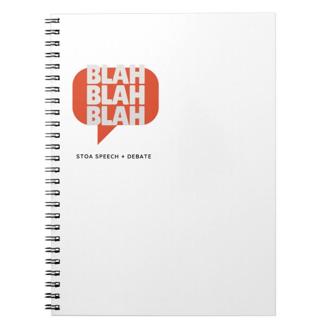 Blah, Blah Blah carnet (Devant)