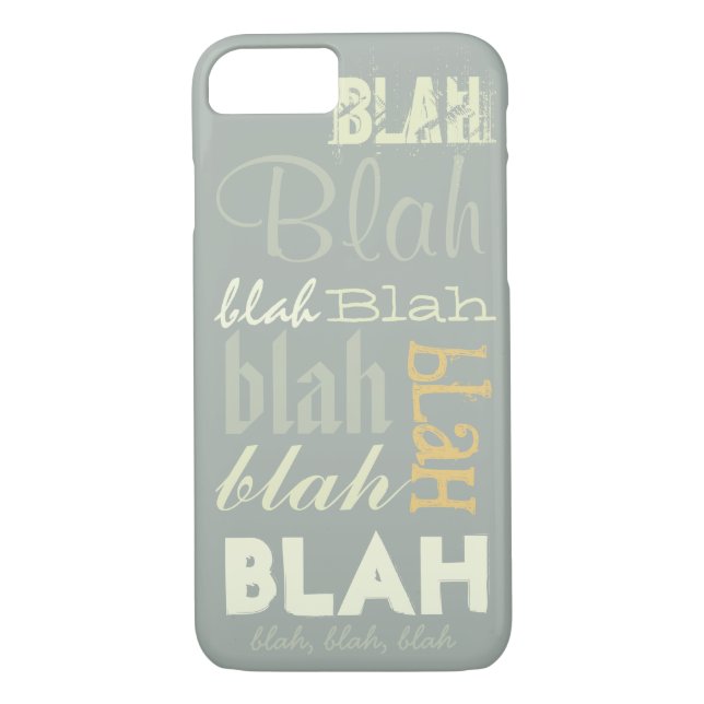 Blah Blah Blah Case-Mate iPhone Case (Back)