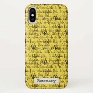 Blah blah blah - meaningless words design Case-Mate iPhone case