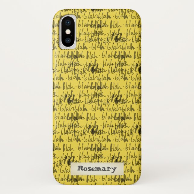Blah blah blah - meaningless words design Case-Mate iPhone case (Back)