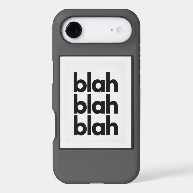 BLAH BLAH BLAH phone case (Verso)