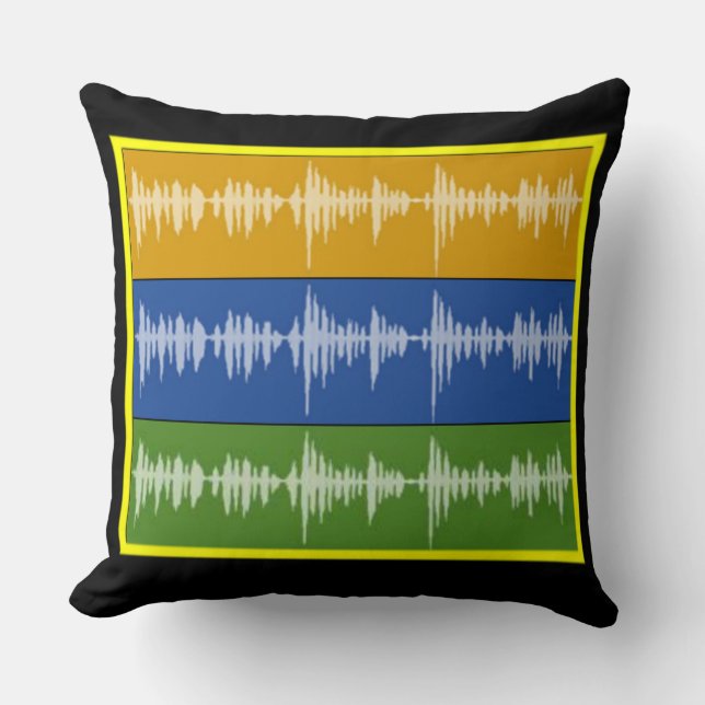 BLAH, BLAH, BLAH Throw Pillow (Front)