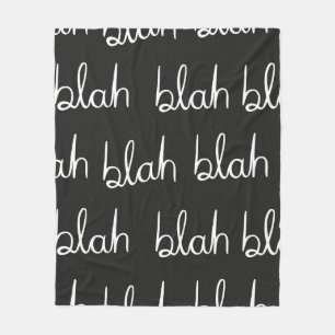 Blah blah seamless pattern.  fleece blanket