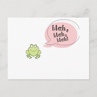 Blah Frog Postcard
