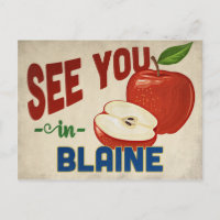 Blaine Minnesota Apple - Vintage Travel