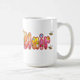 Blair - Floral and Bee Design Mug
