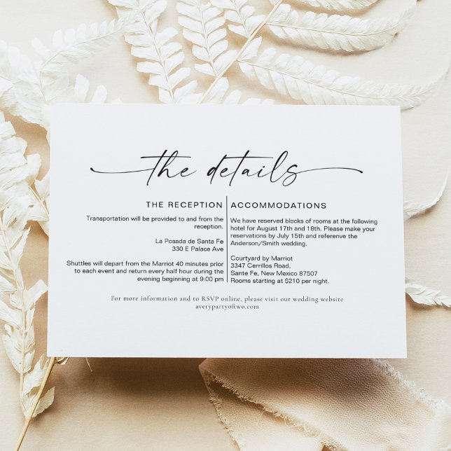 BLAIR Modern Boheme Simple Détails Insertion Carte (Créateur téléchargé)