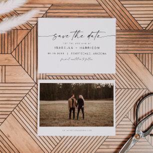 BLAIR Modern Bohemian Font Photo Save the Date Invitation