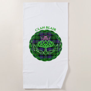 Blair Scottish Tartan Celtic Thistle Beach Towel