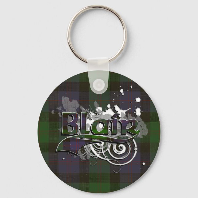 Blair Tartan Grunge Keychain (Front)