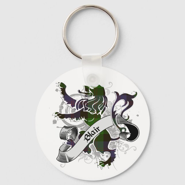 Blair Tartan Lion Keychain (Front)