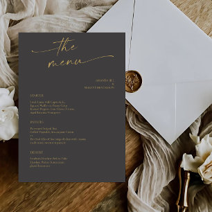BLAIRE Modern Calligraphy Script Wedding Menu