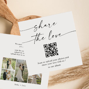 BLAIRE Modern Partager l'amour QR Code Cartes de t