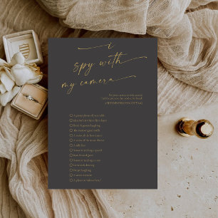 BLAIRE Modern Spy Wedding Photo Hunt Game Program
