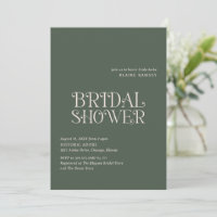 Blaire Moss Green Modern Bridal Shower