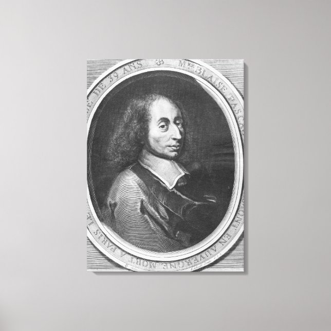 Blaise Pascal Canvas Print (Front)