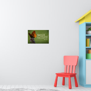 Blaise Pascal Inspirational Quote "Kind words" Poster