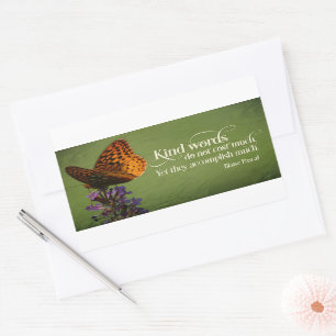 Blaise Pascal Inspirational Quote "Kind words" Sticker