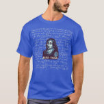 Blaise Pascal Portrait With Mathematics T-Shirt<br><div class="desc">Blaise Pascal Portrait With Mathematics .Awesome Great Funny Souvenir Present Matching Family Clothing Couple Outfit Apparel for mom, dad, brother, sister, wife, husband, son, daughter, pops, mama, papa, grandpa, grandma aunt uncle his hers him ladies.</div>