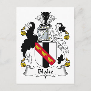 Blake Family Crest Postcard